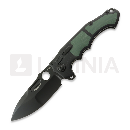 Andre de Villiers Pitboss 2 Black & Green foldekniv