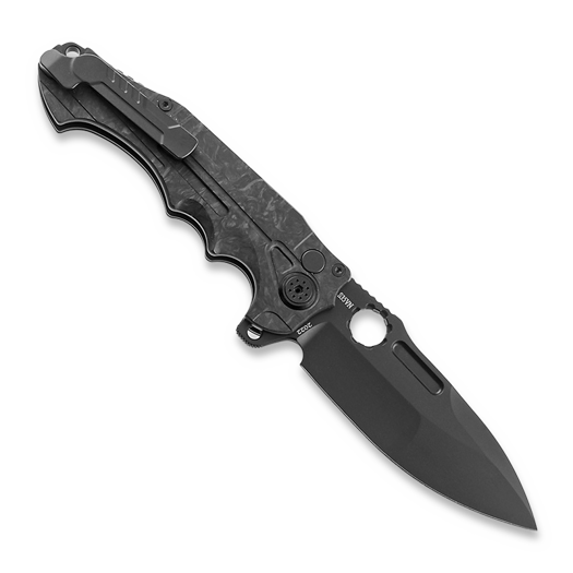 Andre de Villiers Pitboss 2 kääntöveitsi, Black/Marble CF