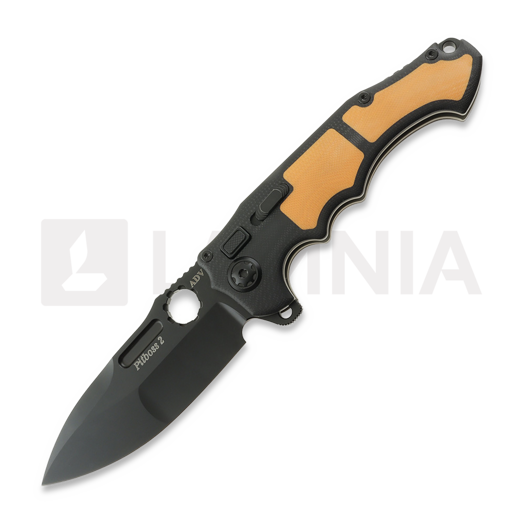 Coltello pieghevole Andre de Villiers Pitboss 2 Black & Orange