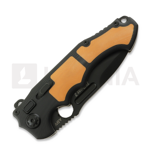Andre de Villiers Pitboss 2 Black & Orange foldekniv