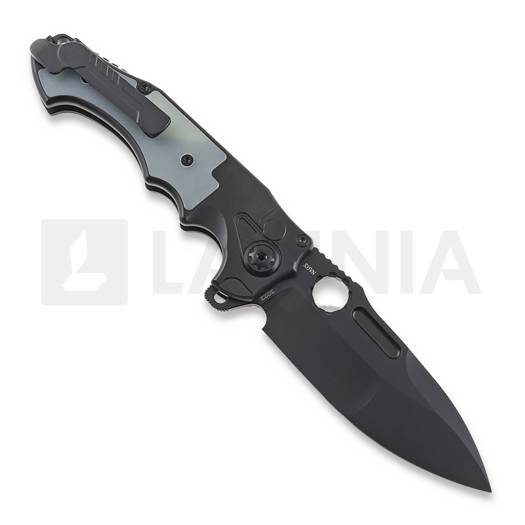 Zavírací nůž Andre de Villiers Pitboss 2, Black Ti/Jade Green