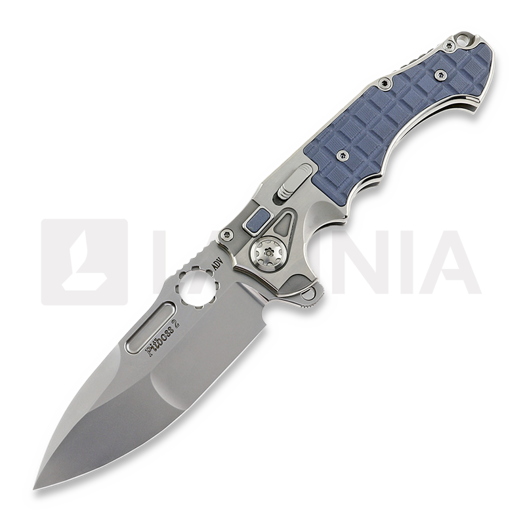 Andre de Villiers Pitboss 2 접이식 나이프, Ti/Blue Frag