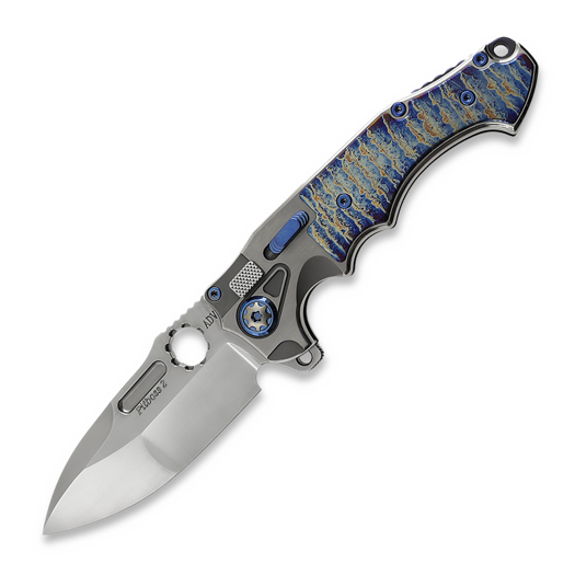 Couteau pliant Andre de Villiers Pitboss 2, Ti Inlay, Acid Rain