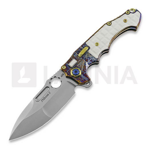 Nóż składany Andre de Villiers Pitboss 2, White G10/Acid Rain