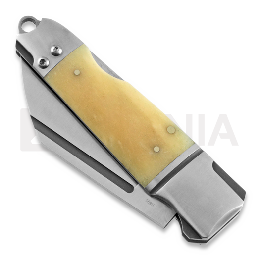 Andre de Villiers Pocket Butcher Lockback sulankstomas peilis, bone