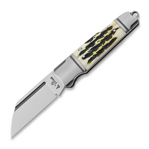 Saliekams nazis Andre de Villiers Pocket Butcher Lockback, Jigged bone