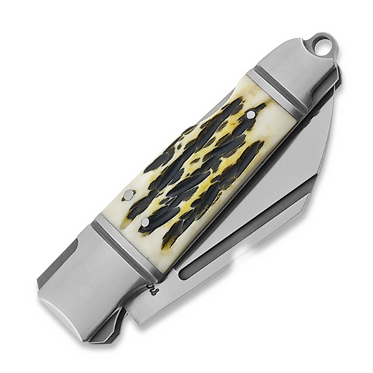Andre de Villiers Pocket Butcher Lockback kääntöveitsi, Jigged bone