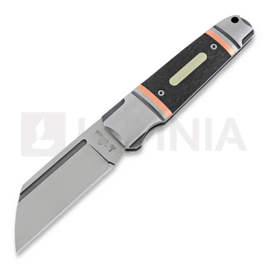 Andre de Villiers Pocket Butcher Slip Joint 접이식 나이프, CF with copper