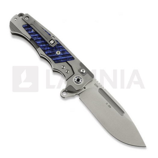 Coltello pieghevole Andre de Villiers Ratel, Milled Blue
