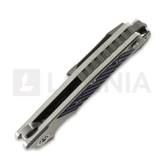 Couteau pliant Andre de Villiers Ratel, Milled Blue