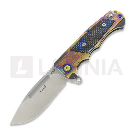 Briceag Andre de Villiers Ratel Satin, Acid Rain & Black/Blue Carbon Fiber