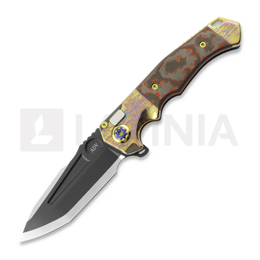 Andre de Villiers Ronin BL Acid Rain & Black/Red Fat Carbon sklopivi nož