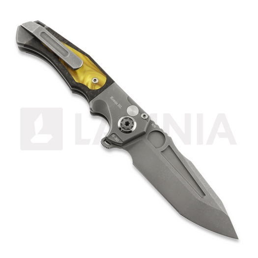 Πτυσσόμενο μαχαίρι Andre de Villiers Ronin BL, Gold & Black Kirinite