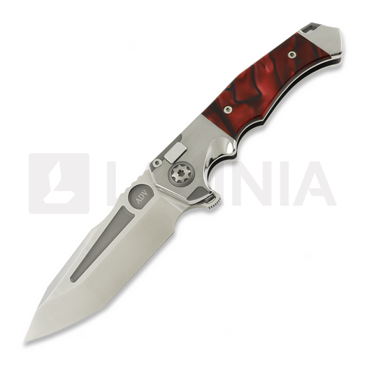 Andre de Villiers Ronin BL foldekniv, Red Kirinite
