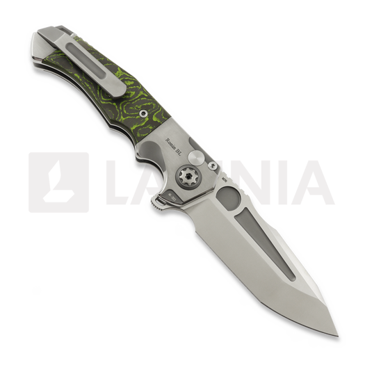 Zavírací nůž Andre de Villiers Ronin BL Satin, Green/Black Fat Carbon