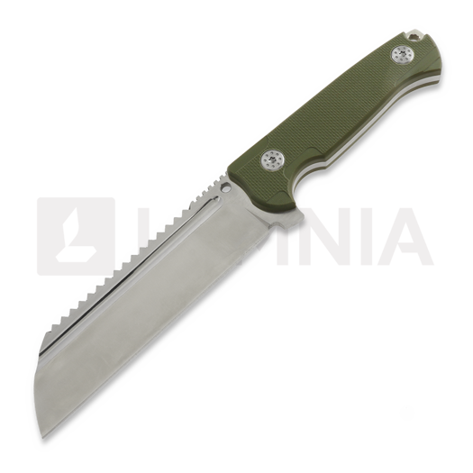 Nůž Andre de Villiers Saw Butcher OD Green