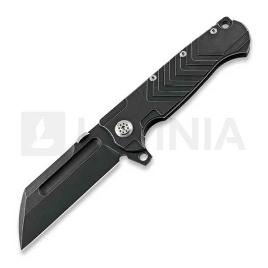 Andre de Villiers Tac Butcher M390 접이식 나이프, 검정