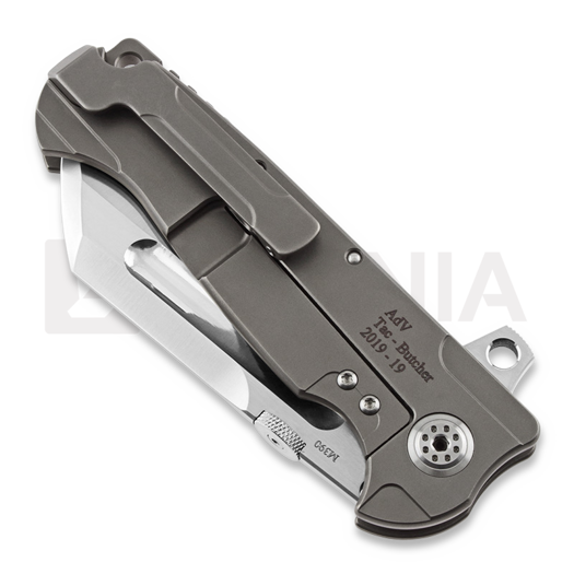 Andre de Villiers Tac Butcher M390 kääntöveitsi, satin