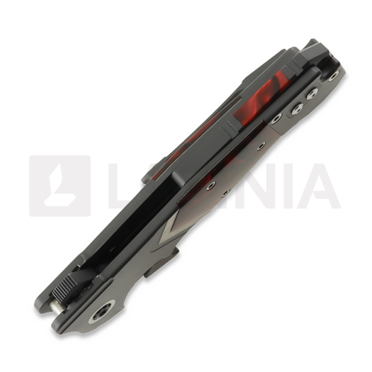 Couteau pliant Andre de Villiers Trailboss Kalgard Wave Tab, Red Kirinite