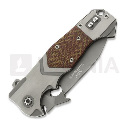 Πτυσσόμενο μαχαίρι Andre de Villiers Trailboss Wave Tab, Blasted & Handmade Rag Micarta