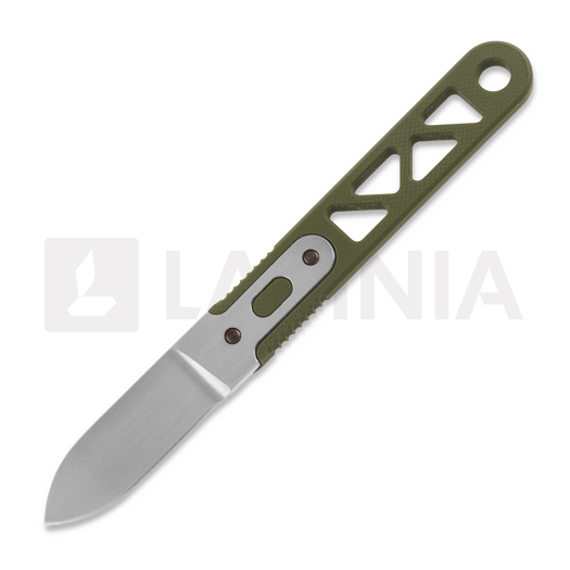 มีด Anso of Denmark ASI ARA - G10, olive drab, Spear Point