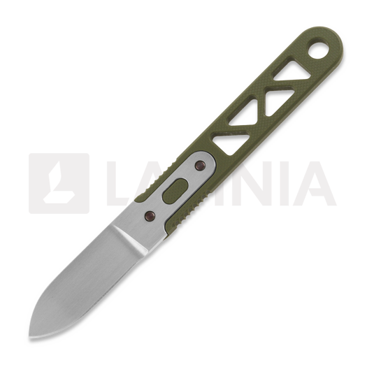 มีด Anso of Denmark ASI ARA - G10, olive drab, Spear Point