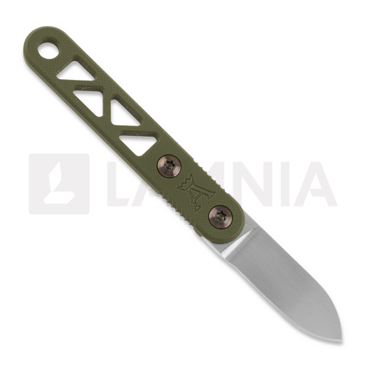 Anso of Denmark ASI ARA - G10 knife, olive drab, Spear Point