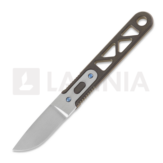 Anso of Denmark ASI ARA - Ti Amber Messer, Drop Point