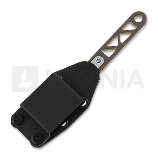 Anso of Denmark ASI ARA - Ti Amber peilis, Drop Point