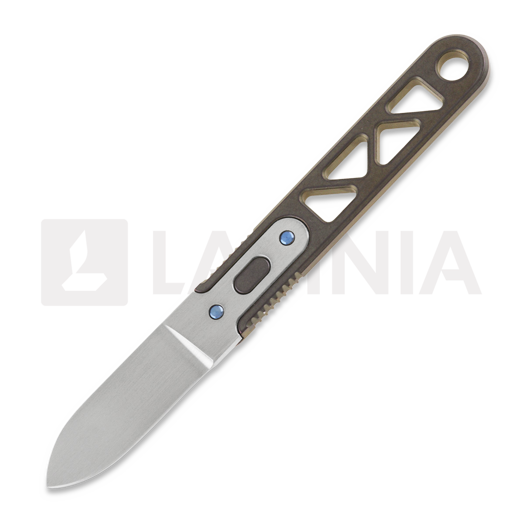 Anso of Denmark ASI ARA - Ti Amber nož, Spear Point