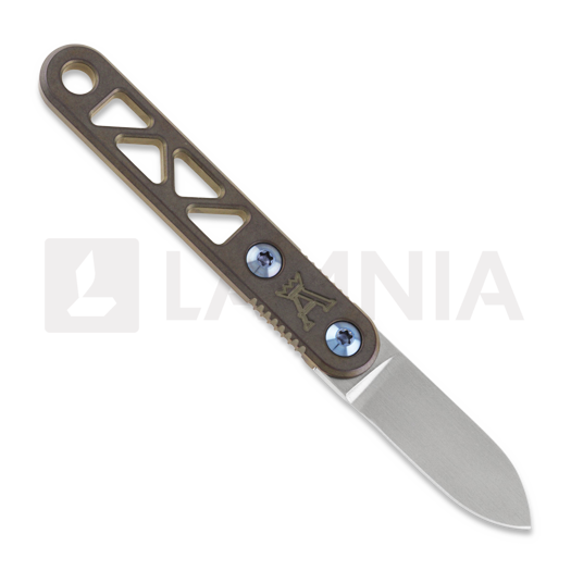 Anso of Denmark ASI ARA - Ti Amber knife, Spear Point