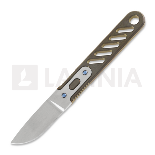 Anso of Denmark ASI ORION - Ti Amber 刀, Drop Point