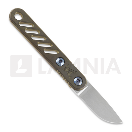 Anso of Denmark ASI ORION - Ti Amber knife, Drop Point