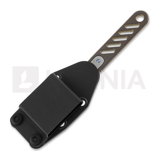 Anso of Denmark ASI ORION - Ti Amber knife, Sheepsfoot