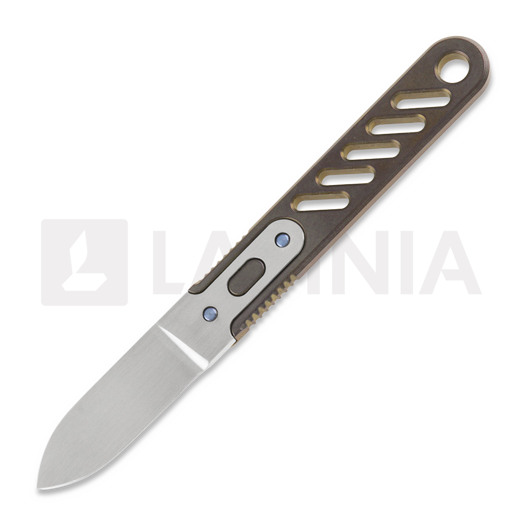 Couteau Anso of Denmark ASI ORION - Ti Amber, Spear Point