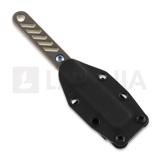 Anso of Denmark ASI ORION - Ti Amber knife, Spear Point