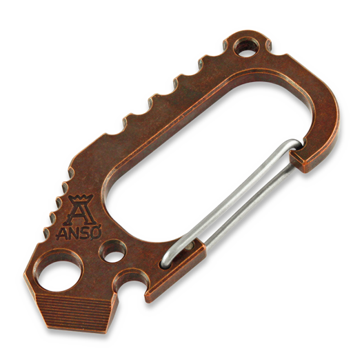 Daudzfunkciju rīks Anso of Denmark Carabiner V3 Copper