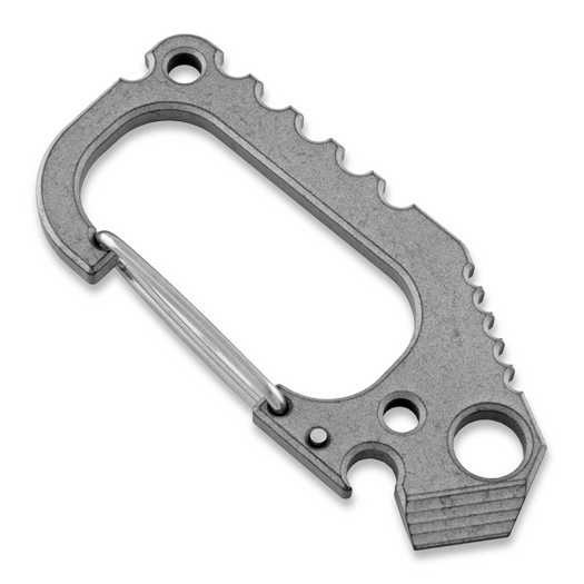 Attrezzo multifunzione Anso of Denmark Carabiner V3 Titanium Grey