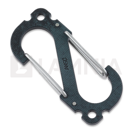 Anso of Denmark Carabiner V5 - G10 - Black/Green