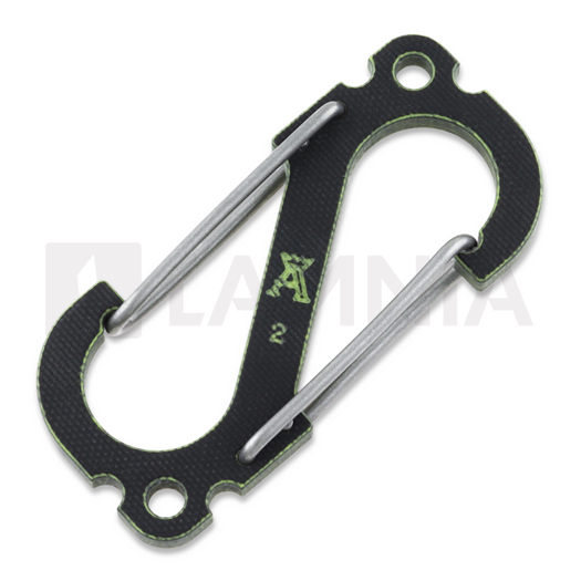 Anso of Denmark Carabiner V5 - G10 - Black/Yellow