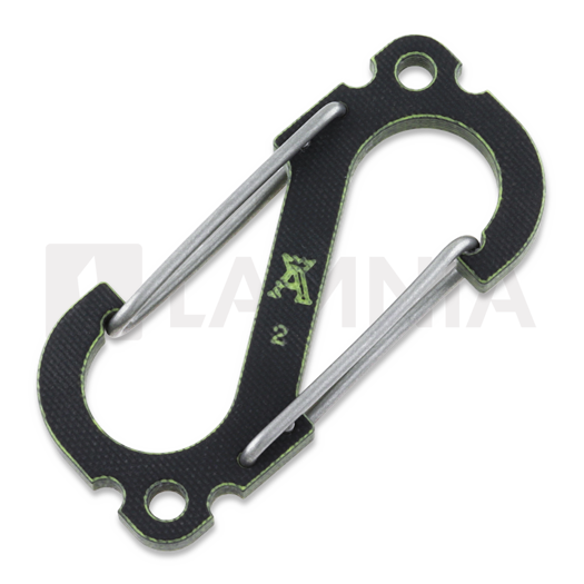 Anso of Denmark Carabiner V5 - G10 - Black/Yellow