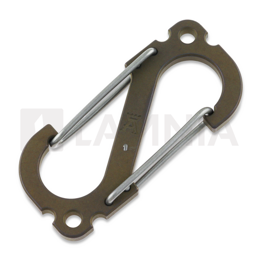 Anso of Denmark Carabiner V5 Titanium Amber