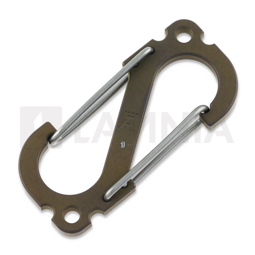 Anso of Denmark Carabiner V5 Titanium Amber