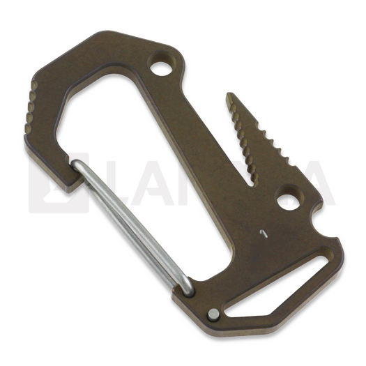 Anso of Denmark Carabiner V6 Titanium Amber