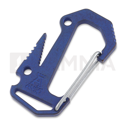 Anso of Denmark Carabiner V6 Titanium Kobolt