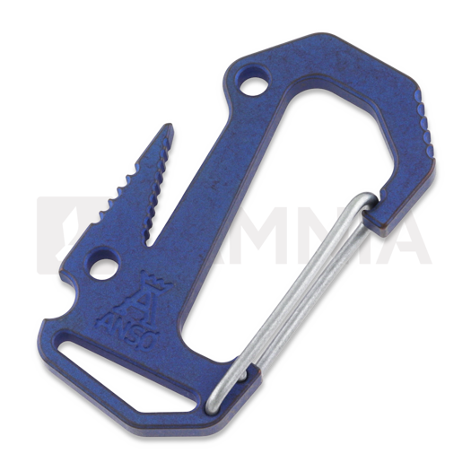 Anso of Denmark Carabiner V6 Titanium Kobolt