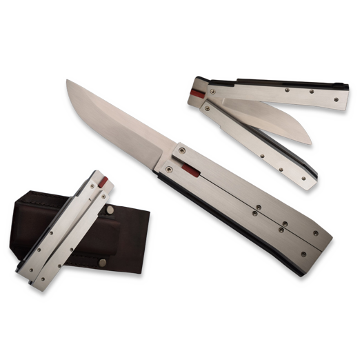 Anssi Ruusuvuori Folding Puukko, marine aluminum