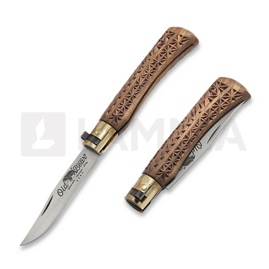 Navaja Antonini Old Bear Collection Wood Carved S