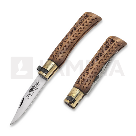 Antonini Old Bear Collection Wood Carved XS foldekniv