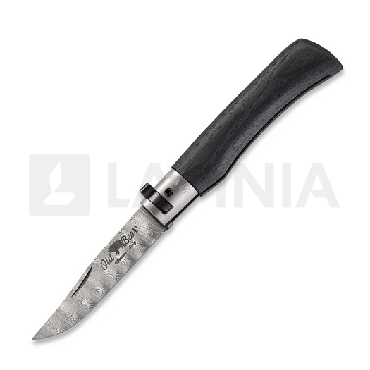 Antonini Old Bear Damascus foldekniv, sort